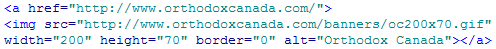 Code for Orthodox Canada button 200x70 pixels